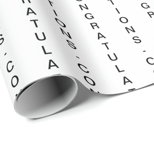 Minimala vita GRATTISAR för Anpassade Presentpapper (Rullad Hörn)