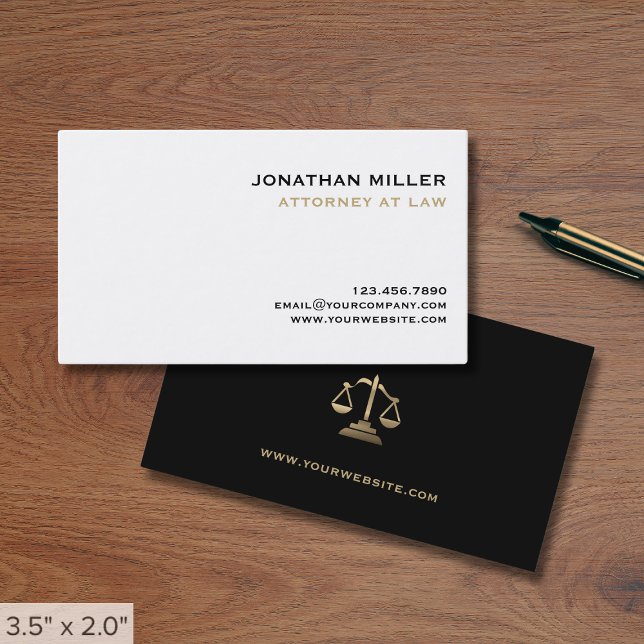 Minimalialist Attorney Visitkort (Skapare uppladdad)