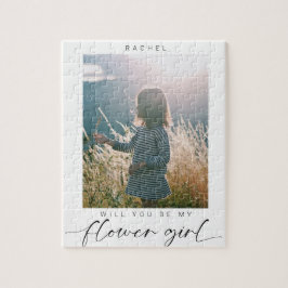 Minimalialist, blir du min Flower Girl Photo Chic Pussel