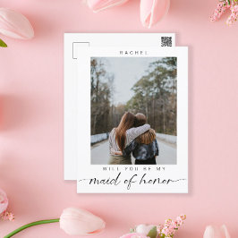 Minimalialist... blir du min Maid of honor-fotoChi Vykort