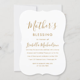 Minimalialist Christian Mor Blessing Party Inbjudningar