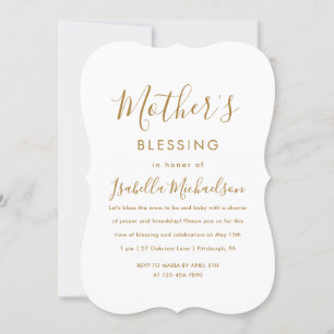 Minimalialist Christian Mor Blessing Party Inbjudningar