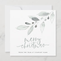 Minimalialist Company Logotyp Foliage God jul