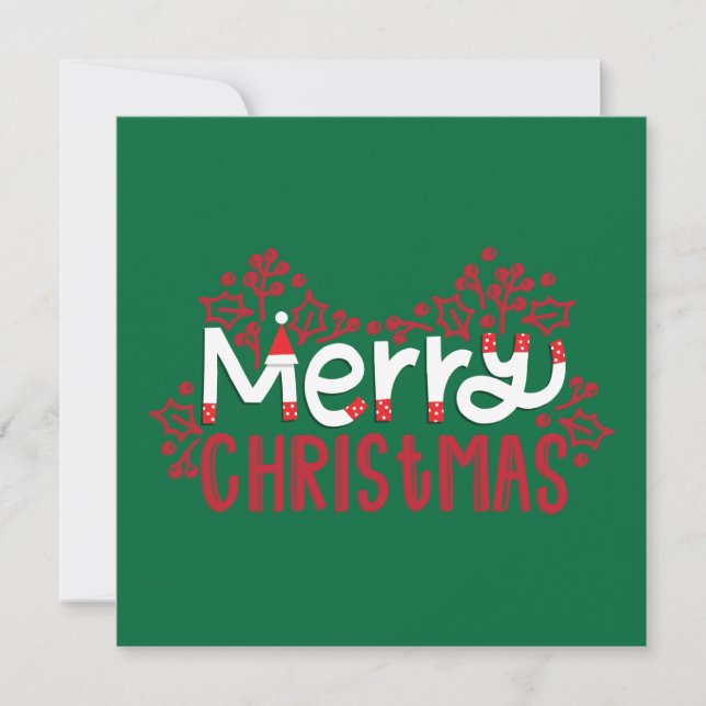 Minimalialist God jul Company jul Julkort (Framsida)