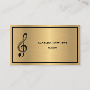 Minimalialist i Treble Clef Musician Visitkort