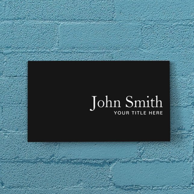 Minimalialist Lawyer Attorney Plain Black QR Code Visitkort (Skapare uppladdad)