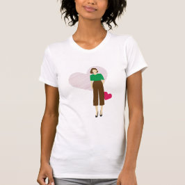 Minimalialist Woman T-Shirt - Kärlek Yourself Stil