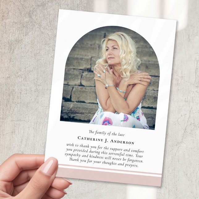 Minimalialistisk teckningsbild, fotosympati - begr tack kort (Skapare uppladdad)