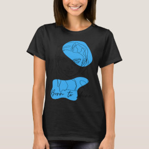 Minimalialistiskt Motivati för Shine Bohemian Line T Shirt