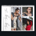 Minimalis, svart och vitt multifoto för Artsy Kalender<br><div class="desc">Personlig 12-fotokalender är perfekt för familj och vänner.</div>