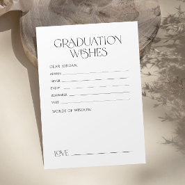 Minimalisk Elegant Grace Graduate råd & önskningar