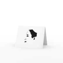 Minimalism Ansikte Sketch Girl Dam