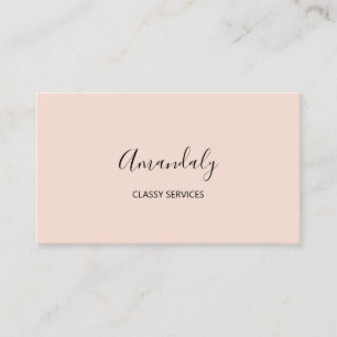 Minimalism Elegant Script Makeup Artist Visitkort