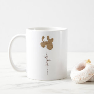 Minimalism Enkel Blommig Mugg