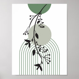 Minimalism för blommigt poster