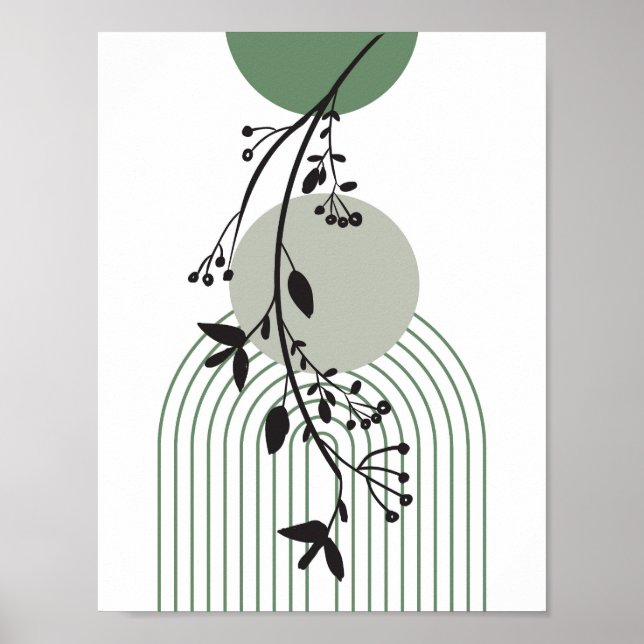 Minimalism för blommigt poster (Framsidan)