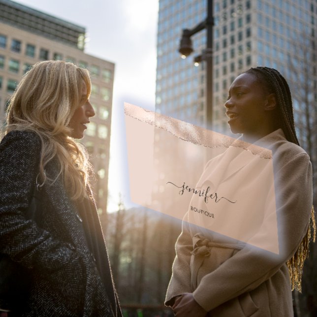  minimalism för QR-kodpulvertyp för händelseplaner Visitkort (Event Planner QR Code Powder Blush Minimalism Business Card)