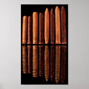 Minimalism för Vip för kubanska Habana cigarrer Poster