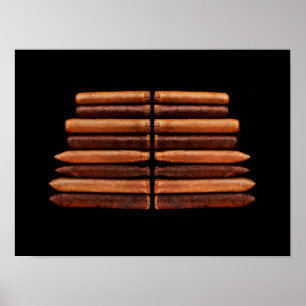 Minimalism för Vip för kubanska Habana cigarrer Poster