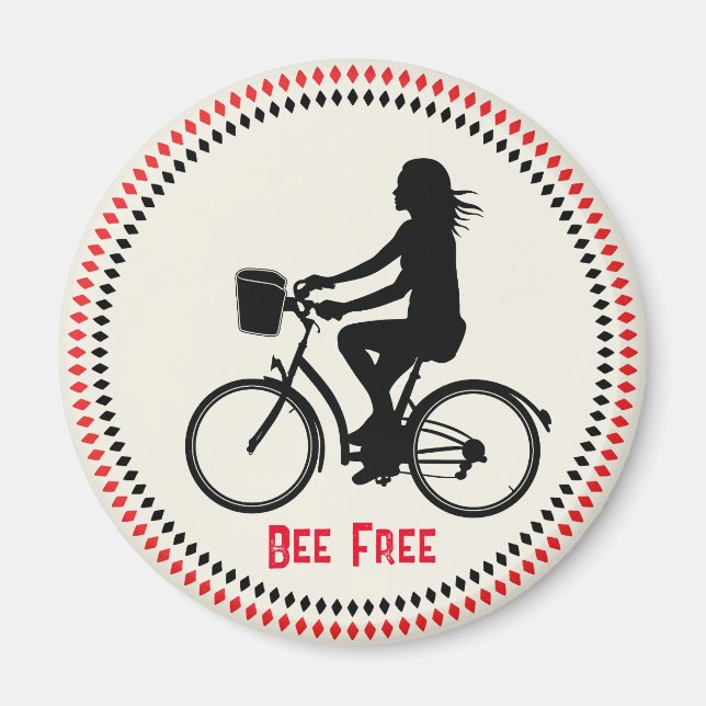 Minimalism Girl med Cycle Magnet (Framsidan)