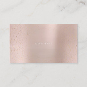 Minimalism Golden Circles delikata Rosa ros Vip Visitkort