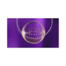 Minimalism Golden Foil Glass Lila Framed VIP