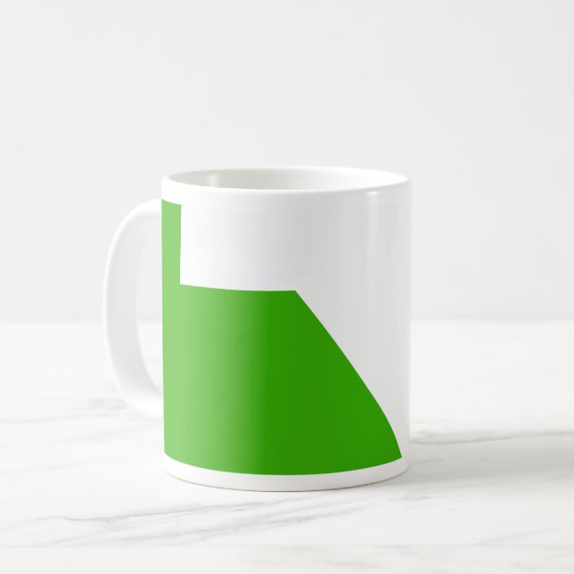 Minimalism Grönt White Kaffemugg (Framsida vänster)