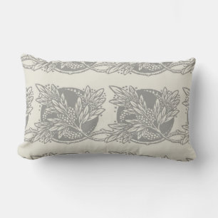 Minimalism i art nouveau Blommigt Lumbarkudde