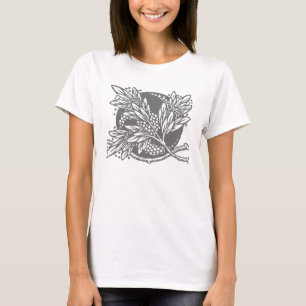 Minimalism i art nouveau Blommigt T Shirt