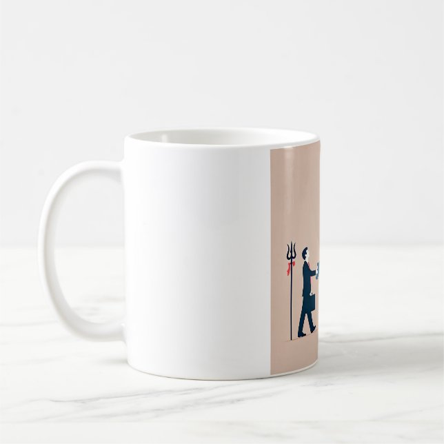 minimalism image of an ordinary person greeting go kaffemugg (Vänster)