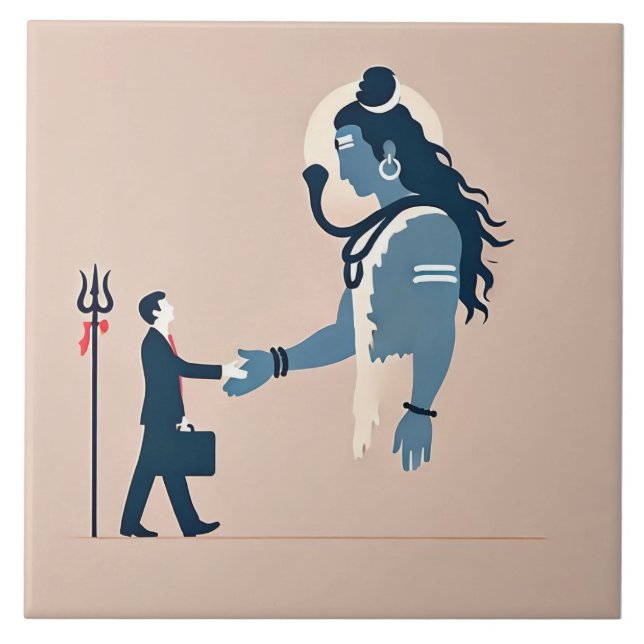 minimalism image of an ordinary person greeting go kakelplatta (Framsidan)