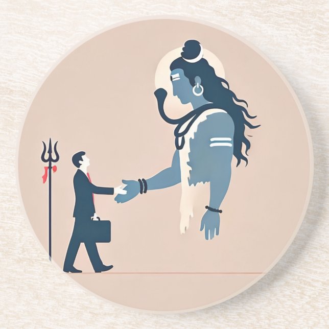 minimalism image of an ordinary person greeting go underlägg (Framsidan)