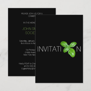 Minimalism Italienska livsmedelsmiddagen Party Inbjudningar