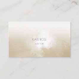 Minimalism Ivory Grungy Ombre Stylist - utsmycknin Visitkort