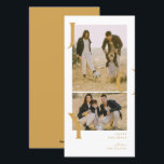 Minimalism Joy 2 foto collage semesterkort Julkort<br><div class="desc">Ett modernt 2-foto semesterkort med minimalistisk typsnittsdesign.</div>