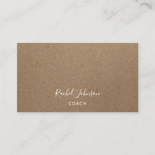 Minimalism Kraft Papper Elegant, kuch Therapist Visitkort