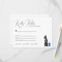 Minimalism med en Hund Illustration OSA Kort