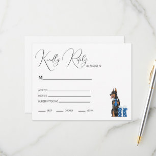 Minimalism med en Hund Illustration OSA Kort