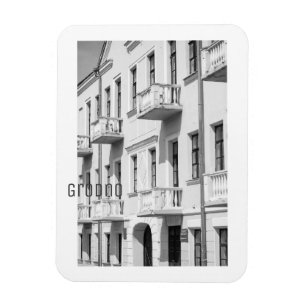 Minimalism monokrom i Grodno Belarus Architecture Magnet