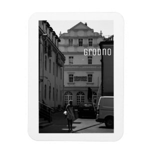 Minimalism monokrom i Grodno Belarus Architecture Magnet