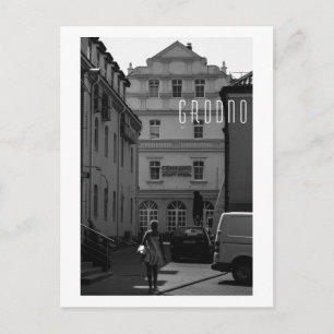 Minimalism monokrom i Grodno Belarus Architecture Vykort
