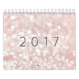 Minimalism Pastel Rosa ros Sparkly Ljus Kalender