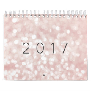 Minimalism Pastel Rosa ros Sparkly Ljus Kalender