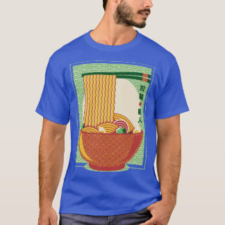 Minimalism Ramen Noodles Traditional Japansk Patt T Shirt