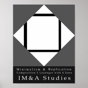 Minimalism Replication 1-sammansättning 1 Lozenges Poster