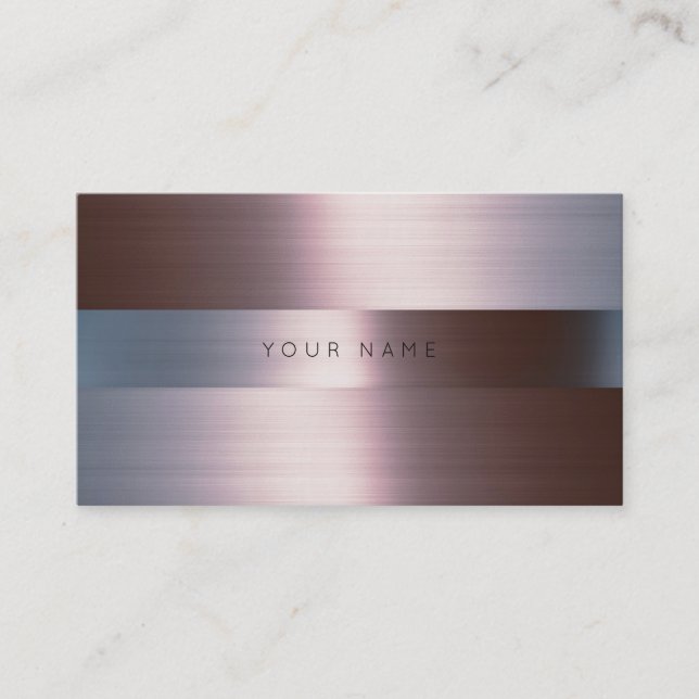 Minimalism Silver Burgunde Metallic Grått Vip Visitkort (Framsida)