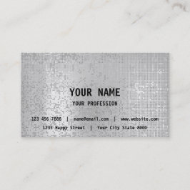 Minimalism Silver Grått Grått Consulting Finances Visitkort