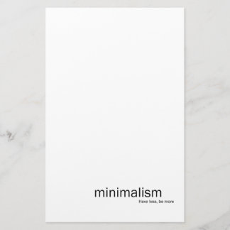 Minimalism Stationery Brevpapper