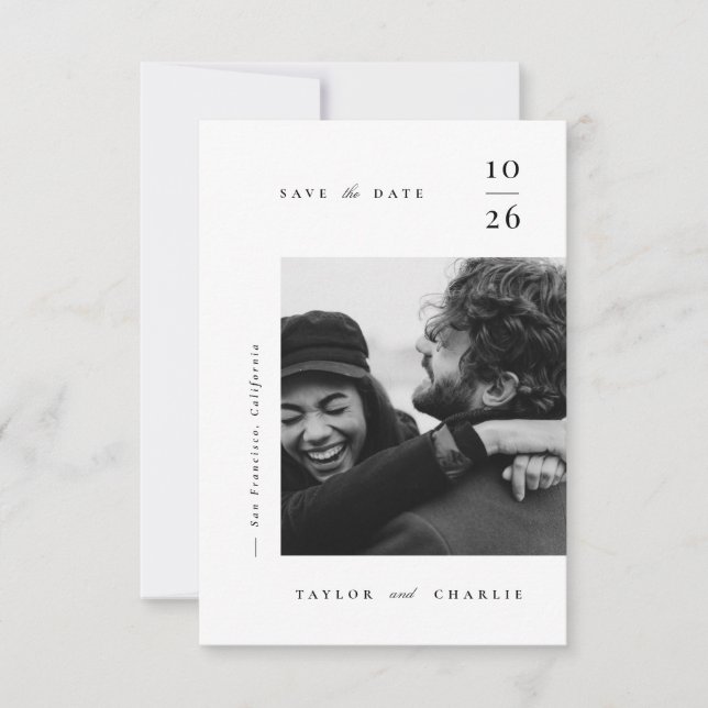 Minimalism Typography Spara Datumet (Framsida)