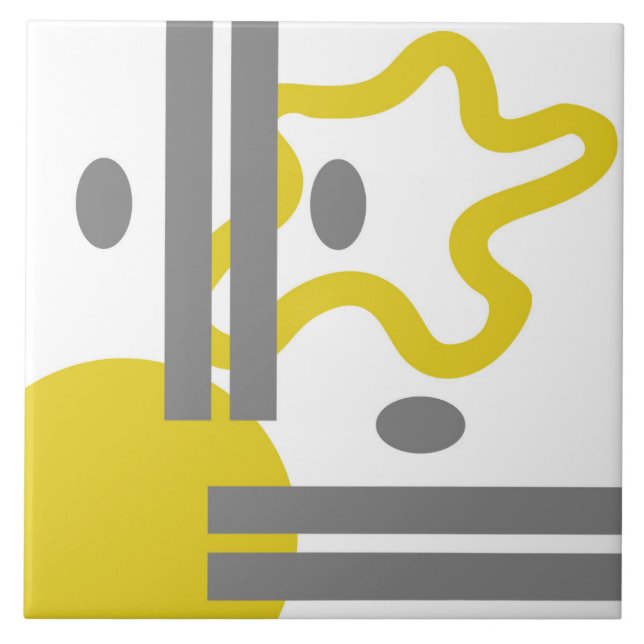 Minimalismen är färg under året för keramikplattan kakelplatta (Framsidan)